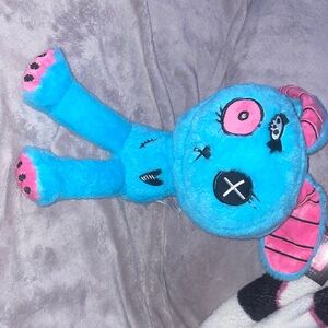 Blue and Pink Plush Toy